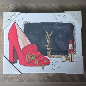 District Red and Black Fashion Art Print